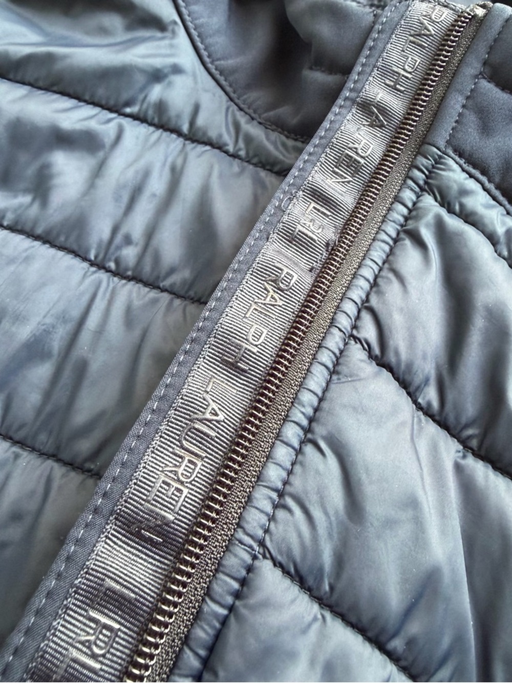 Lauren Ralph Lauren Soft Shell With Quilting Navy Jacket - Picture 7 of 8